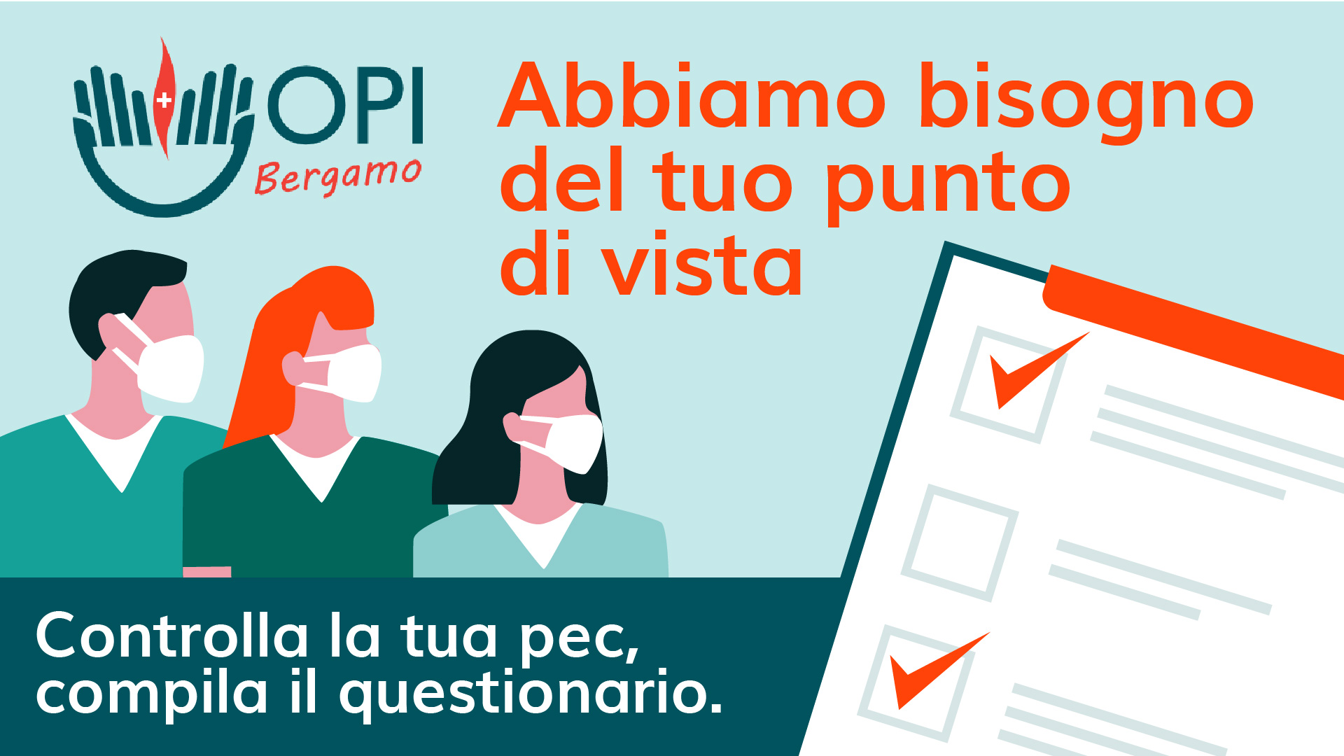 Questionario promosso da OPI Bergamo per ascoltare l'opinione dei propri iscritti